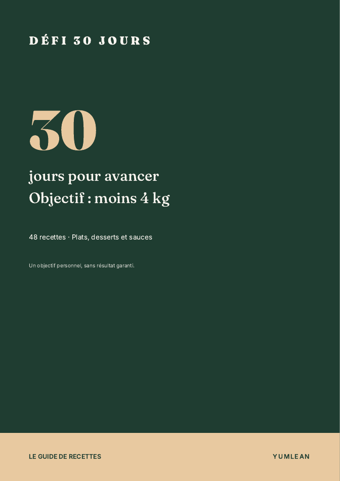 Couverture du guide Défi 30 jours, objectif moins 4 kg