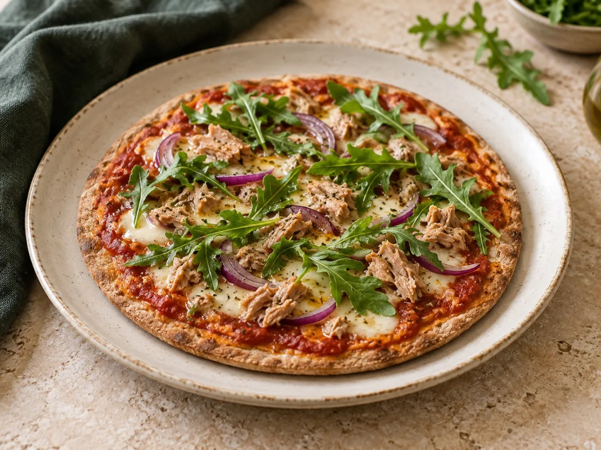 Quick tuna pizza