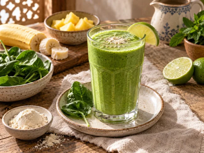 Green protein smoothie